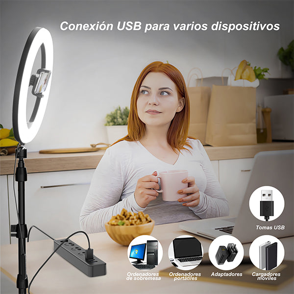 Aro de luz de varios online colores